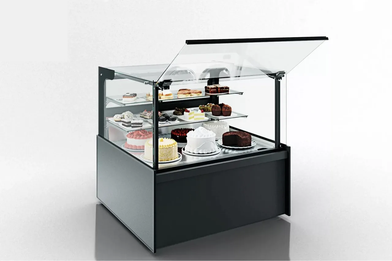 Vitrine réfrigérée pour pâtisserie-chocolaterie haut de gamme